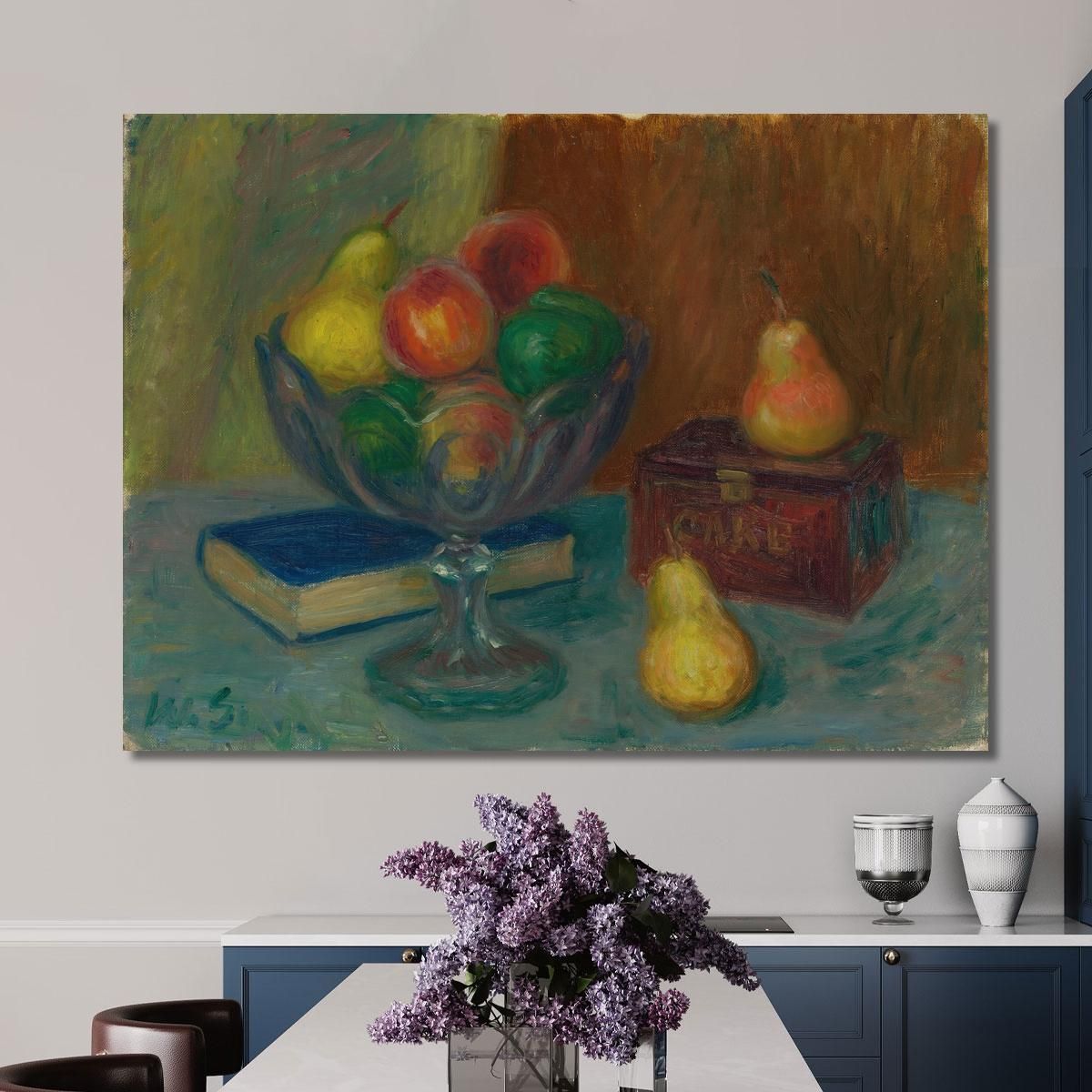 Natura Morta Con Scatola Giapponese William James Glackens wjg46 quadro stampa su tela