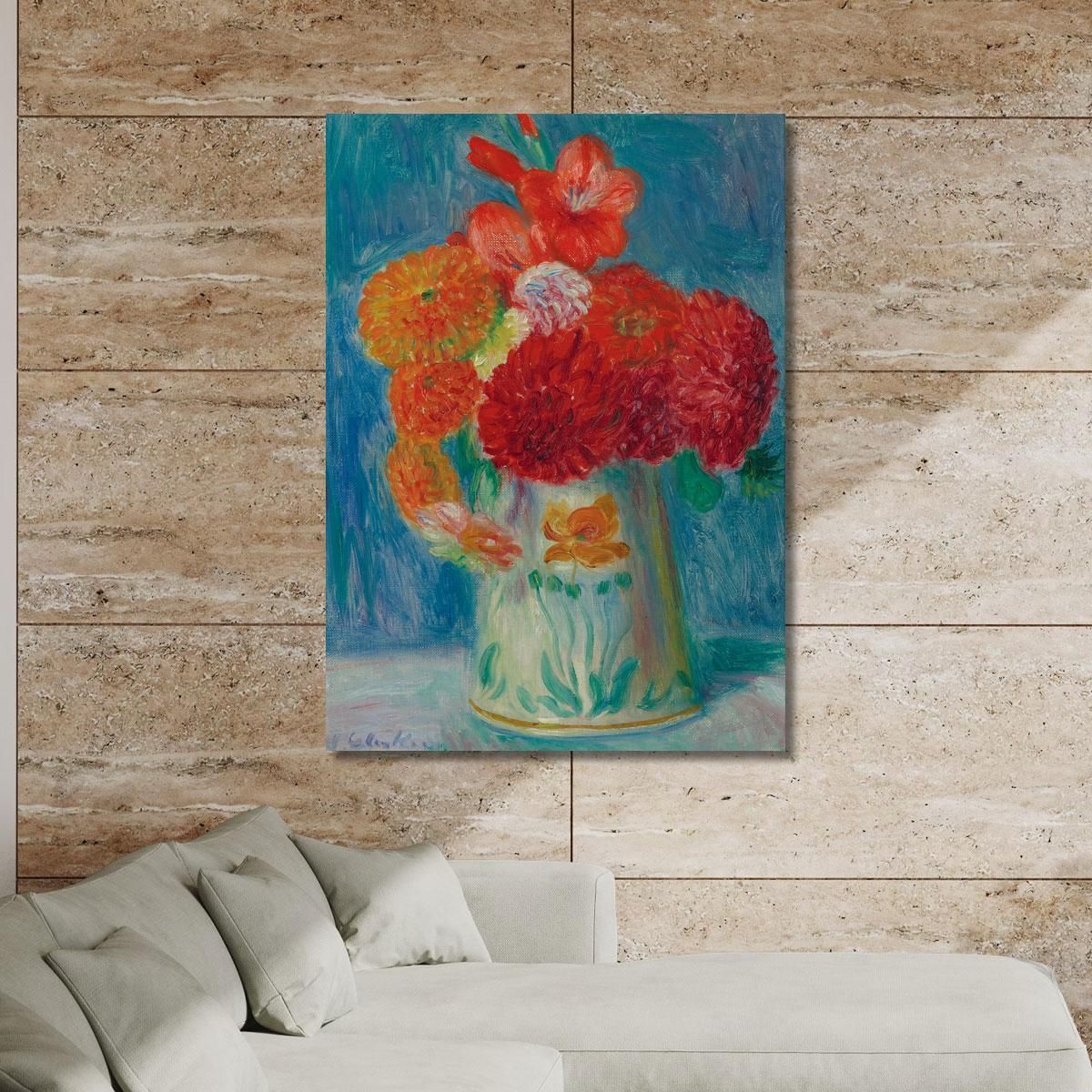 Natura Morta Con Gigli William James Glackens wjg47 quadro stampa su tela