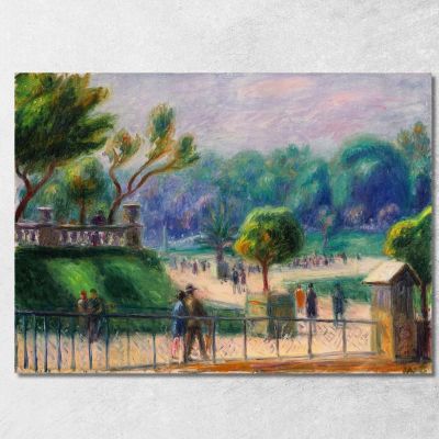 La Balaustra Dei Giardini Del Lussemburgo William James Glackens wjg53 quadro stampa su tela