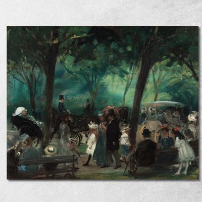 Il Viale Di Central Park 2 William James Glackens wjg56 quadro stampa su tela