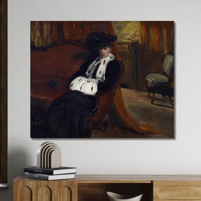 Il Manicotto Di Ermellino William James Glackens wjg57 quadro stampa su tela Il Manicotto Di Ermellino William James Glackens wjg57 quadro stampa su tela