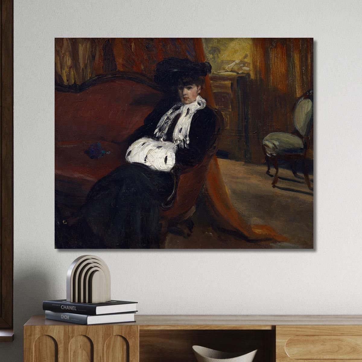 Il Manicotto Di Ermellino William James Glackens wjg57 quadro stampa su tela