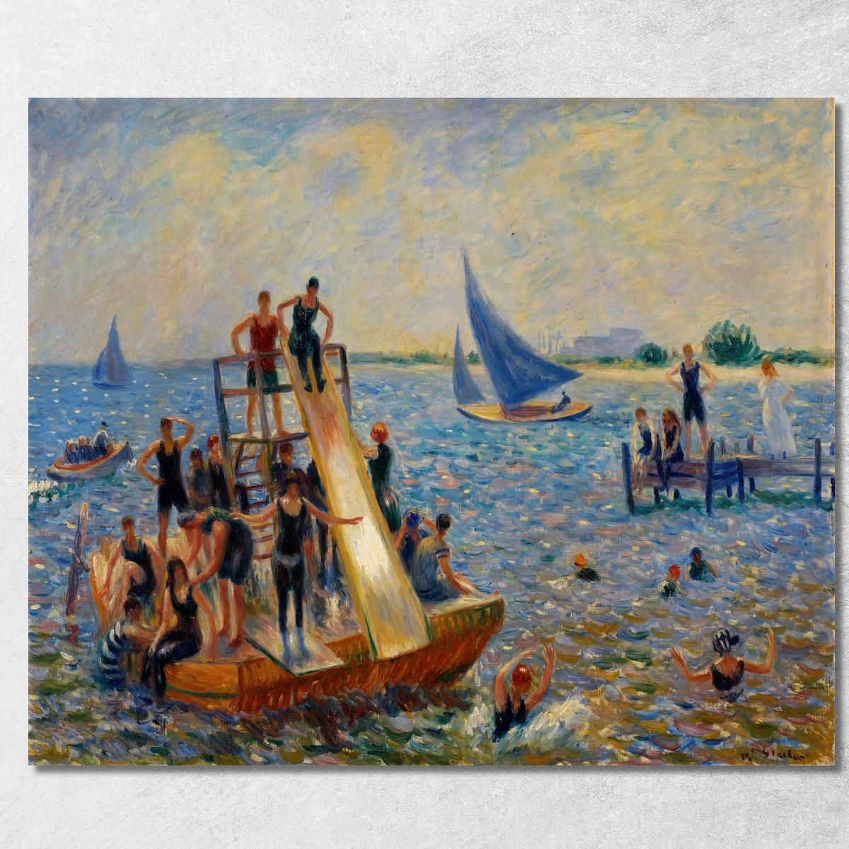 La Zattera William James Glackens wjg60 quadro stampa su tela La Zattera William James Glackens wjg60 quadro stampa su tela