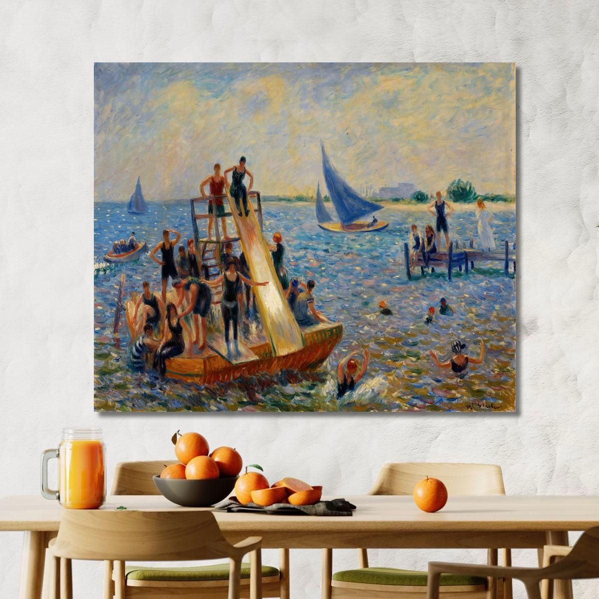 La Zattera William James Glackens wjg60 quadro stampa su tela