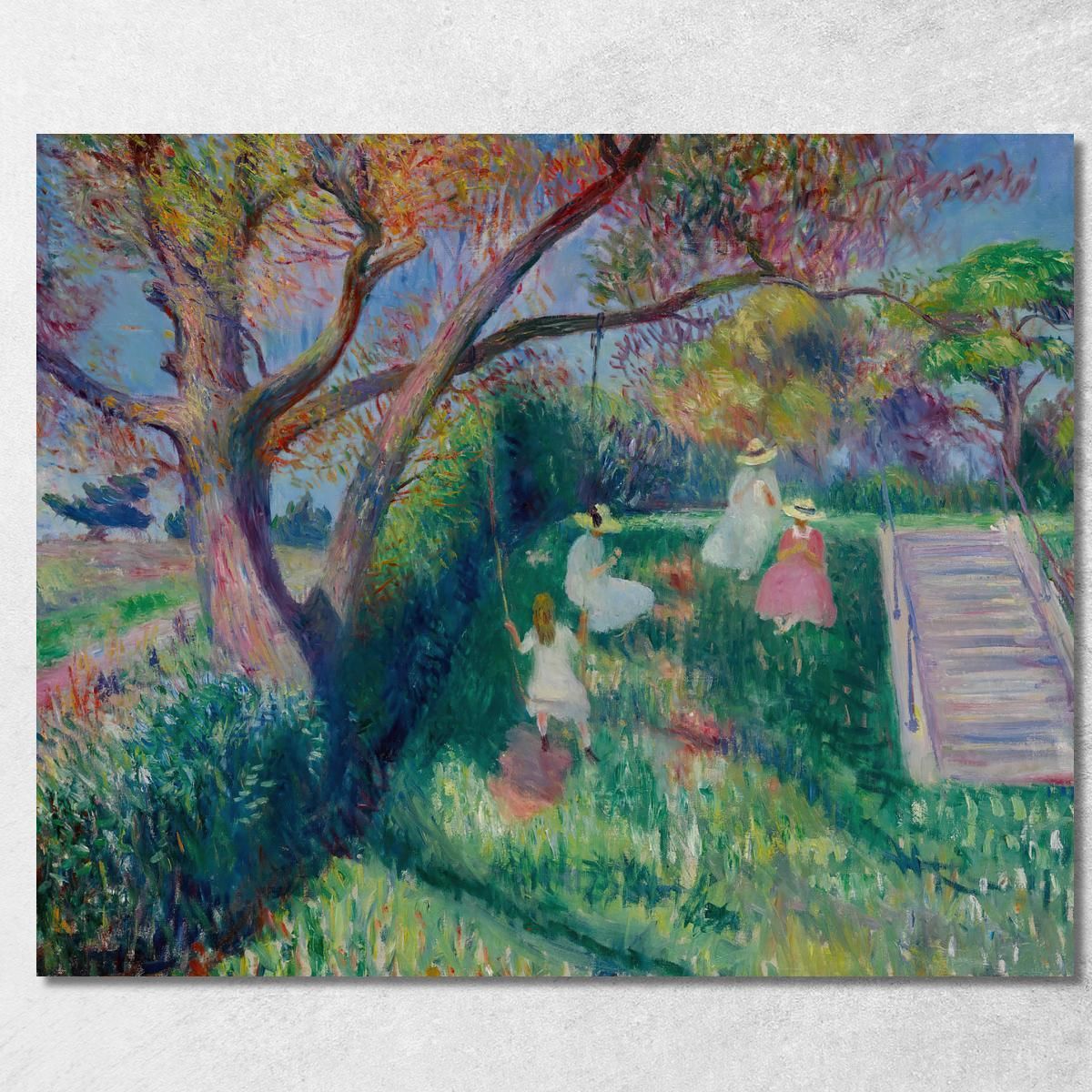 L'Altalena William James Glackens wjg61 quadro stampa su tela L'Altalena William James Glackens wjg61 quadro stampa su tela