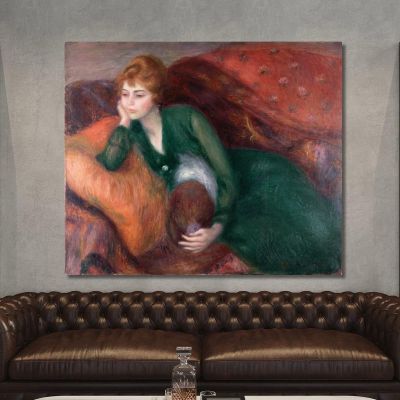 Young Woman In Green William James Glackens, wjg68 canvas print