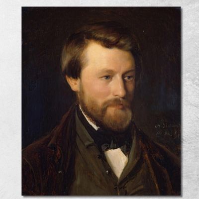 Ritratto Di Emil Tidemand Fratello Dell'Artista Adolph Tidemand atd56 quadro stampa su tela