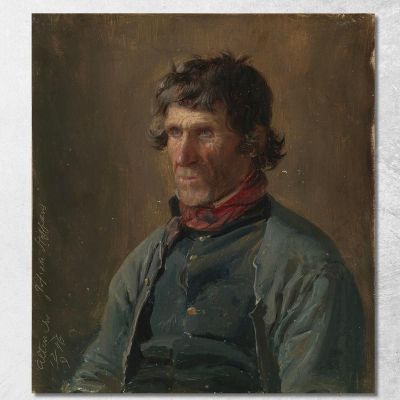 Ritratto Di Joseph Steffens Di Altenahr Adolph Tidemand atd61 quadro stampa su tela