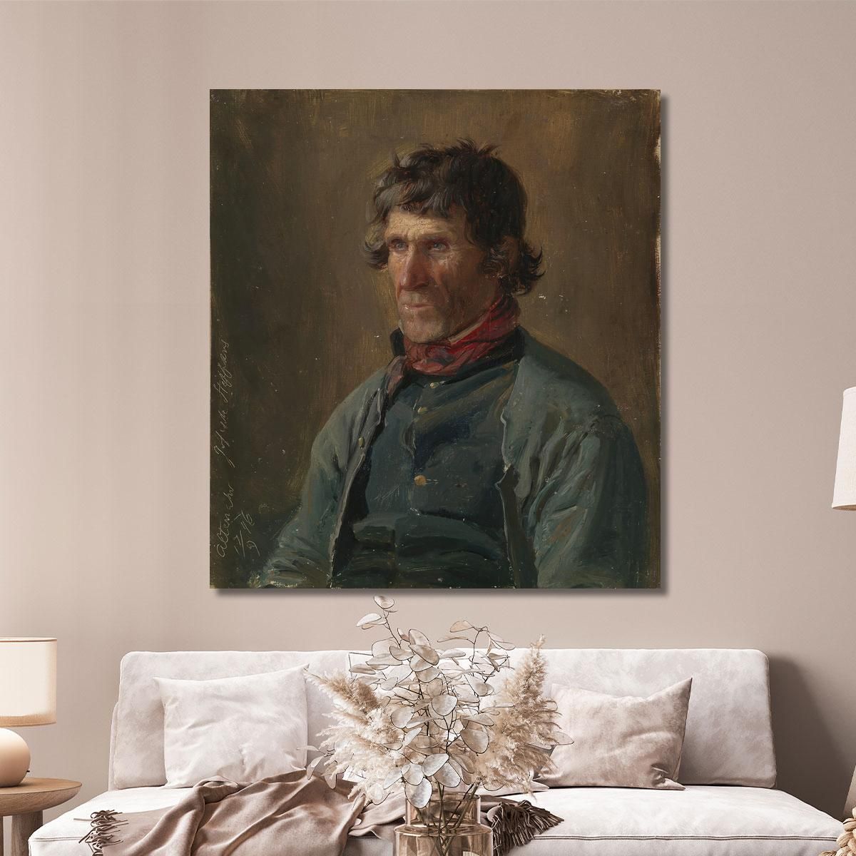 Ritratto Di Joseph Steffens Di Altenahr Adolph Tidemand atd61 quadro stampa su tela