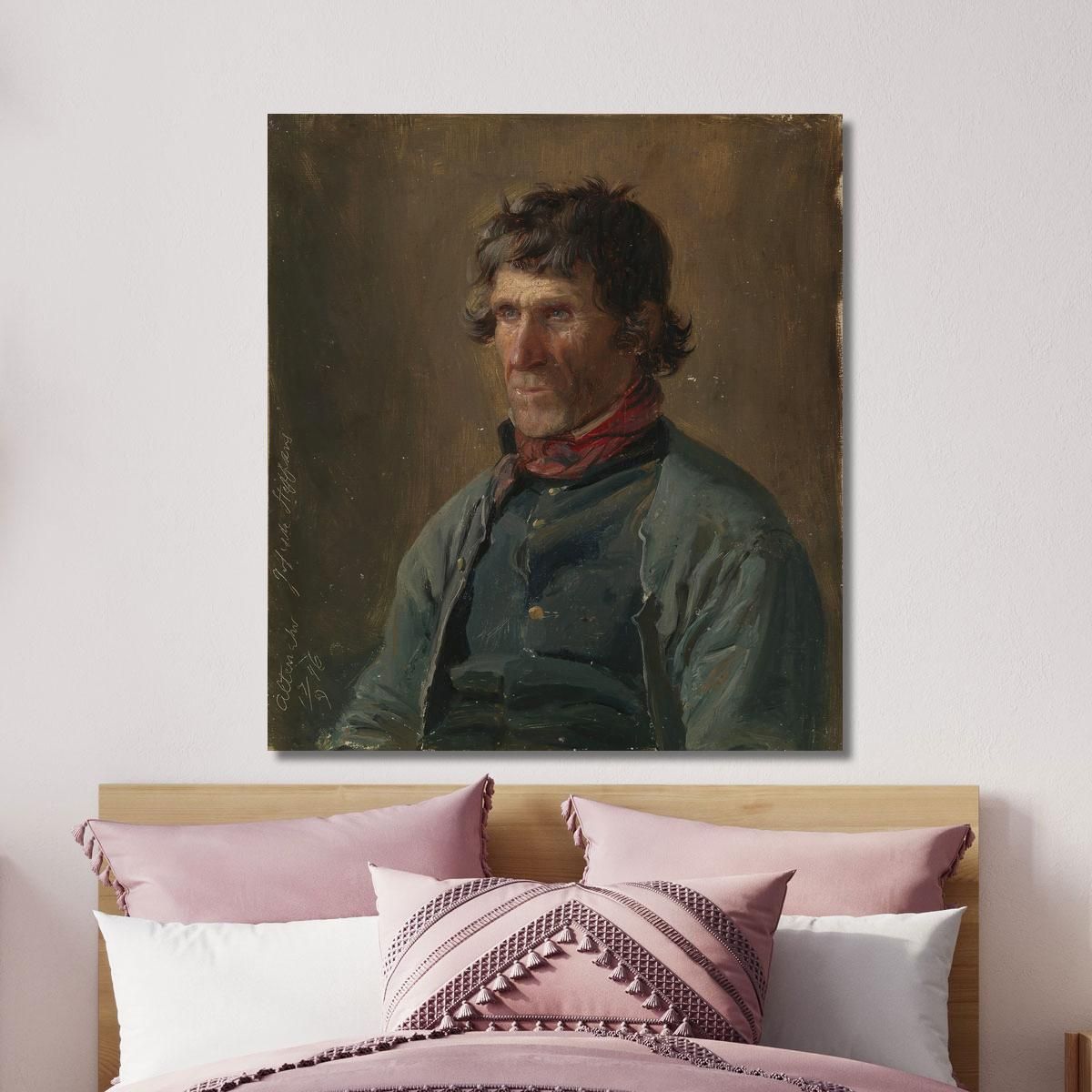 Ritratto Di Joseph Steffens Di Altenahr Adolph Tidemand atd61 quadro stampa su tela