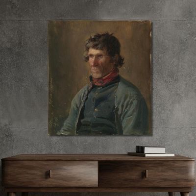 Ritratto Di Joseph Steffens Di Altenahr Adolph Tidemand atd61 quadro stampa su tela