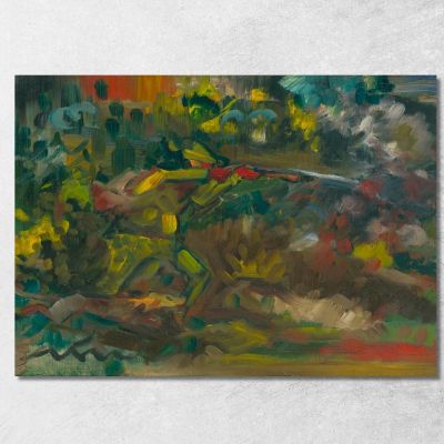 Cacciatore Che Spara Arnold Peter Weisz-Kubínčan apw28 quadro stampa su tela