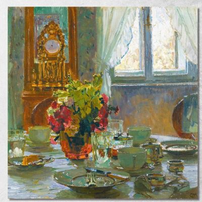 La Tavola Della Colazione Carl Moll cml46 quadro stampa su tela