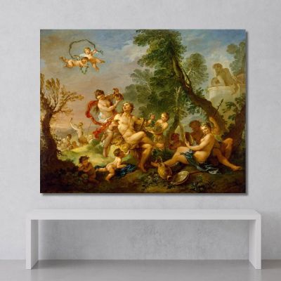 Bacchanal Charles-Joseph Natoire, cjn4 canvas print