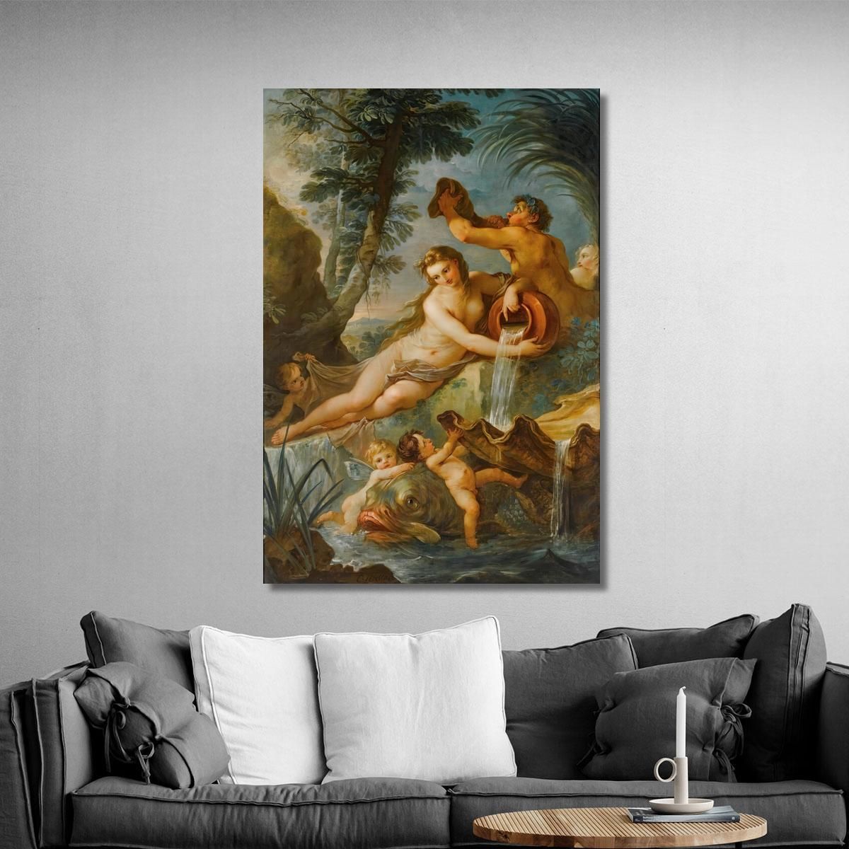 La Sorgente Charles-Joseph Natoire cjn8 quadro stampa su tela