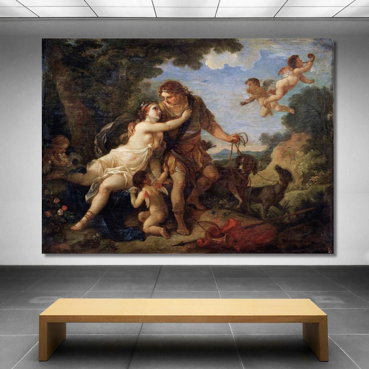 Venere E Adone Charles-Joseph Natoire cjn21 quadro stampa su tela