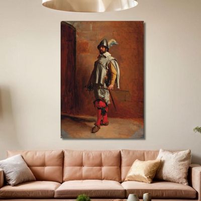 Soldato Ernest Meissonier ems28 quadro stampa su tela
