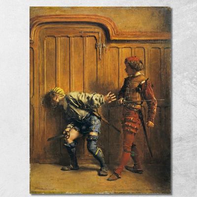 Gli Assassini Assoldati Ernest Meissonier ems36 quadro stampa su tela