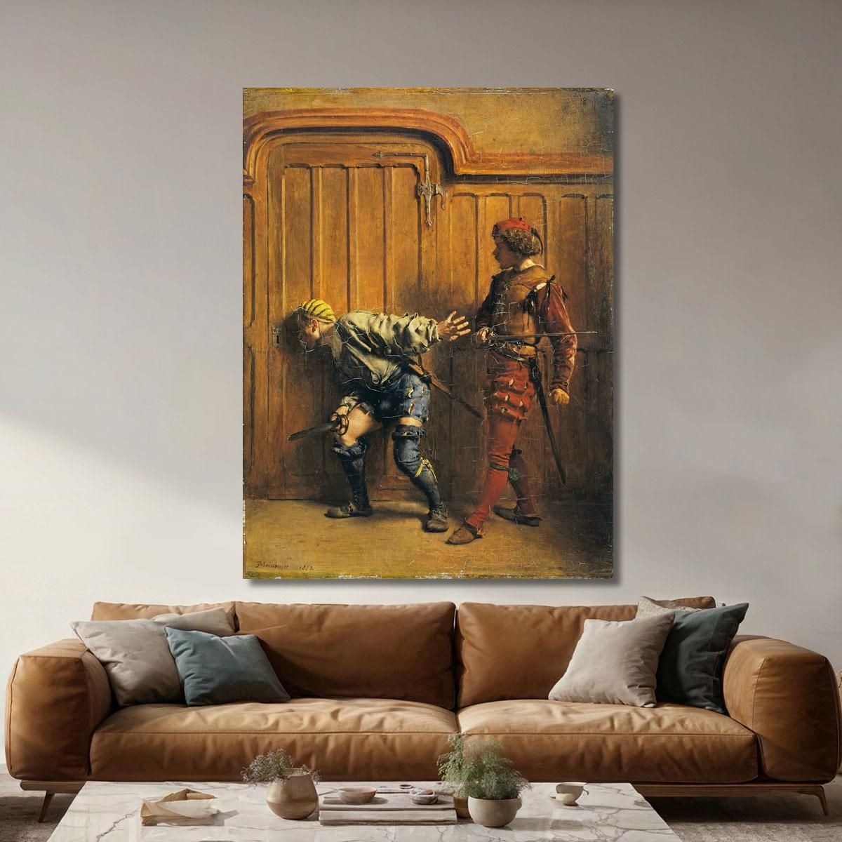 Gli Assassini Assoldati Ernest Meissonier ems36 quadro stampa su tela