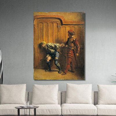 Gli Assassini Assoldati Ernest Meissonier ems36 quadro stampa su tela
