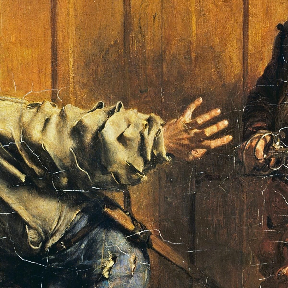Gli Assassini Assoldati Ernest Meissonier ems36 quadro stampa su tela