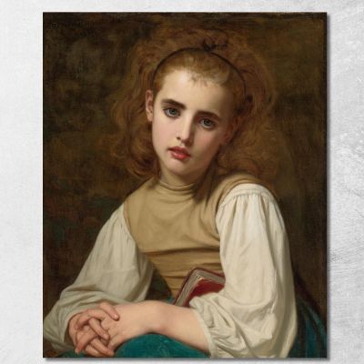 Giovane Bellezza Hugues Merle hmr30 quadro stampa su tela