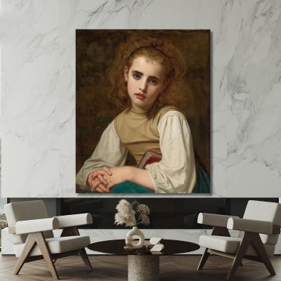 Giovane Bellezza Hugues Merle hmr30 quadro stampa su tela