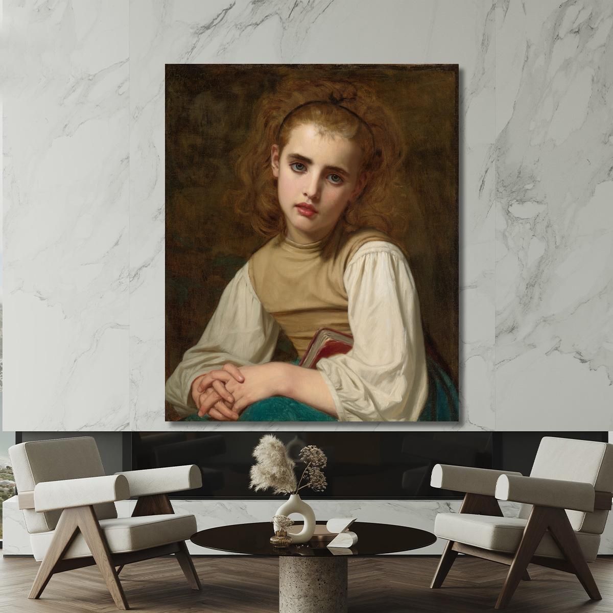 Giovane Bellezza Hugues Merle hmr30 quadro stampa su tela