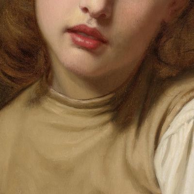 Giovane Bellezza Hugues Merle hmr30 quadro stampa su tela