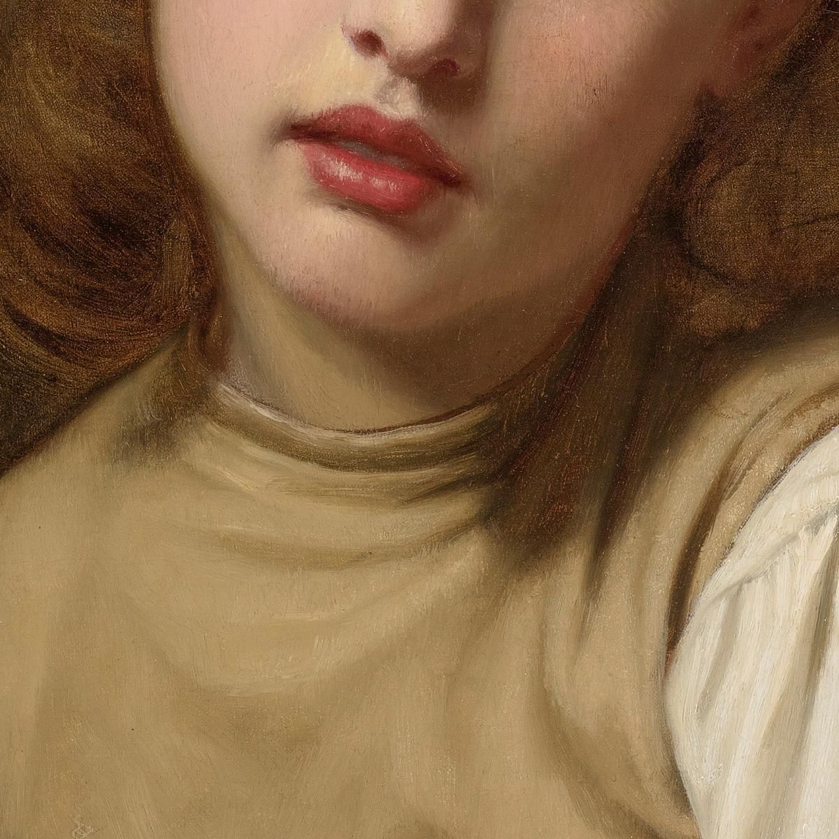 Giovane Bellezza Hugues Merle hmr30 quadro stampa su tela