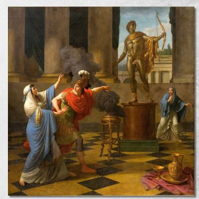 Alessandro Consulta L'Oracolo Di Apollo Louis-Jean-François Lagrenée ljf2 quadro stampa su tela