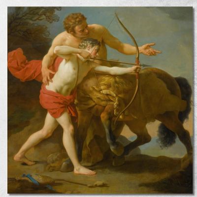 Il Centauro Chirone Istruisce Achille Louis-Jean-François Lagrenée ljf23 quadro stampa su tela
