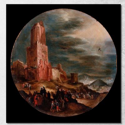 La Strada Per Il Golgota Jan Brueghel The Elder jbe35 quadro stampa su tela