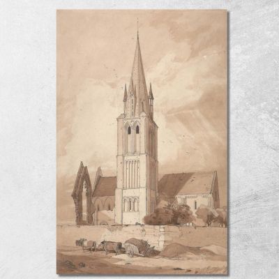 Chiesa Di Douvres Normandia John Sell Cotman jsc18 quadro stampa su tela