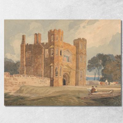 Portale Di Saint Mary'S A Wiggenhall Norfolk 2 John Sell Cotman jsc29 quadro stampa su tela