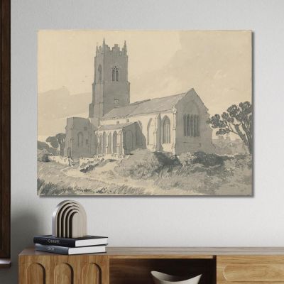 Ingham Church Norfolk John Sell Cotman, jsc31 canvas print