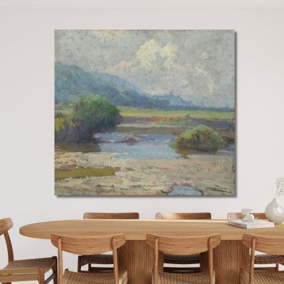 Paysage D'Été De Košice Ľudovít Čordák, lco107 tableau impression sur toile