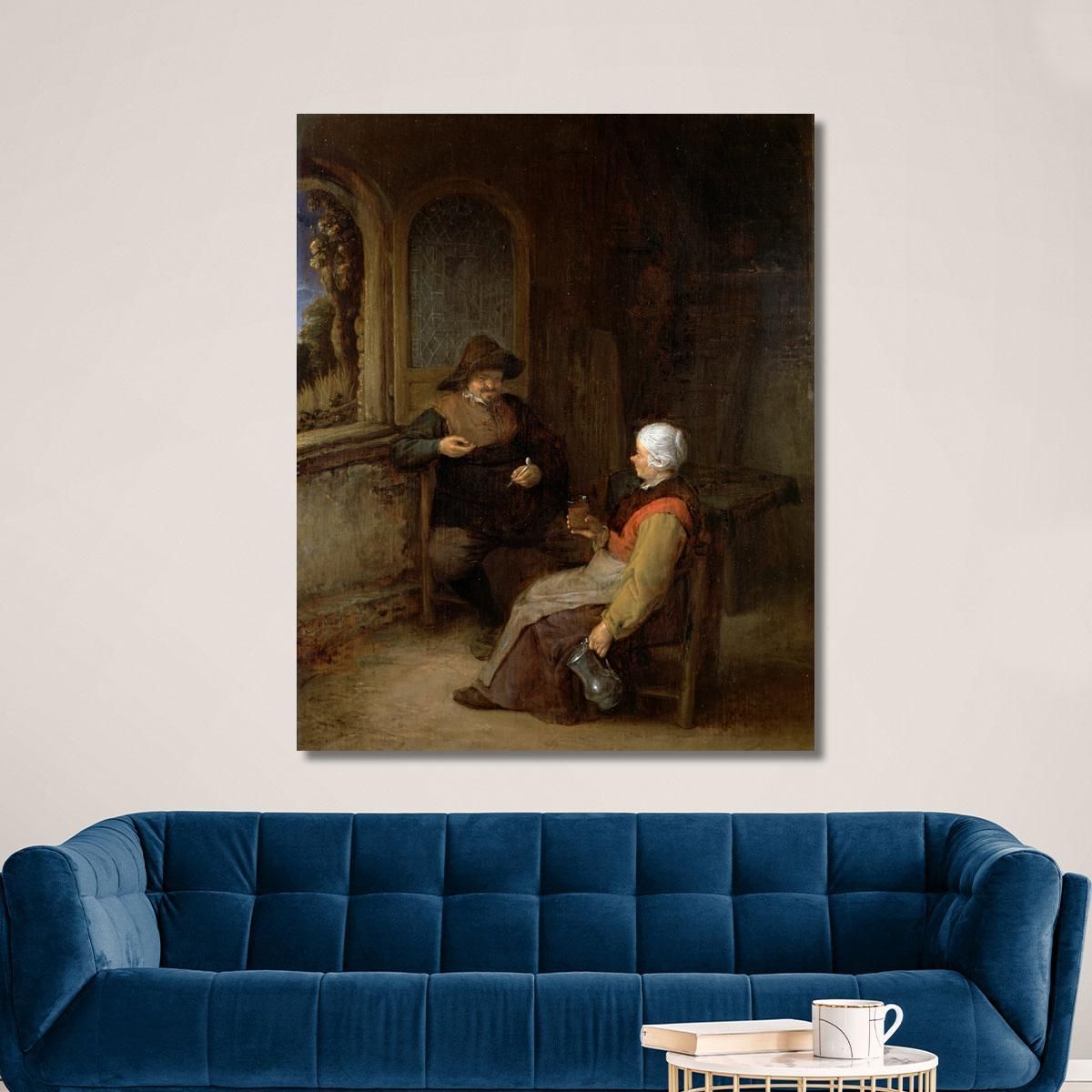 Interno Di Un Cottage Adriaen van Ostade avo26 quadro stampa su tela