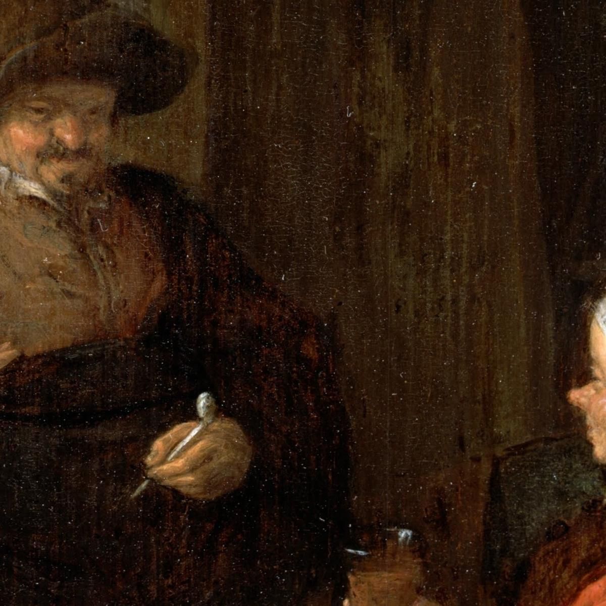 Interno Di Un Cottage Adriaen van Ostade avo26 quadro stampa su tela