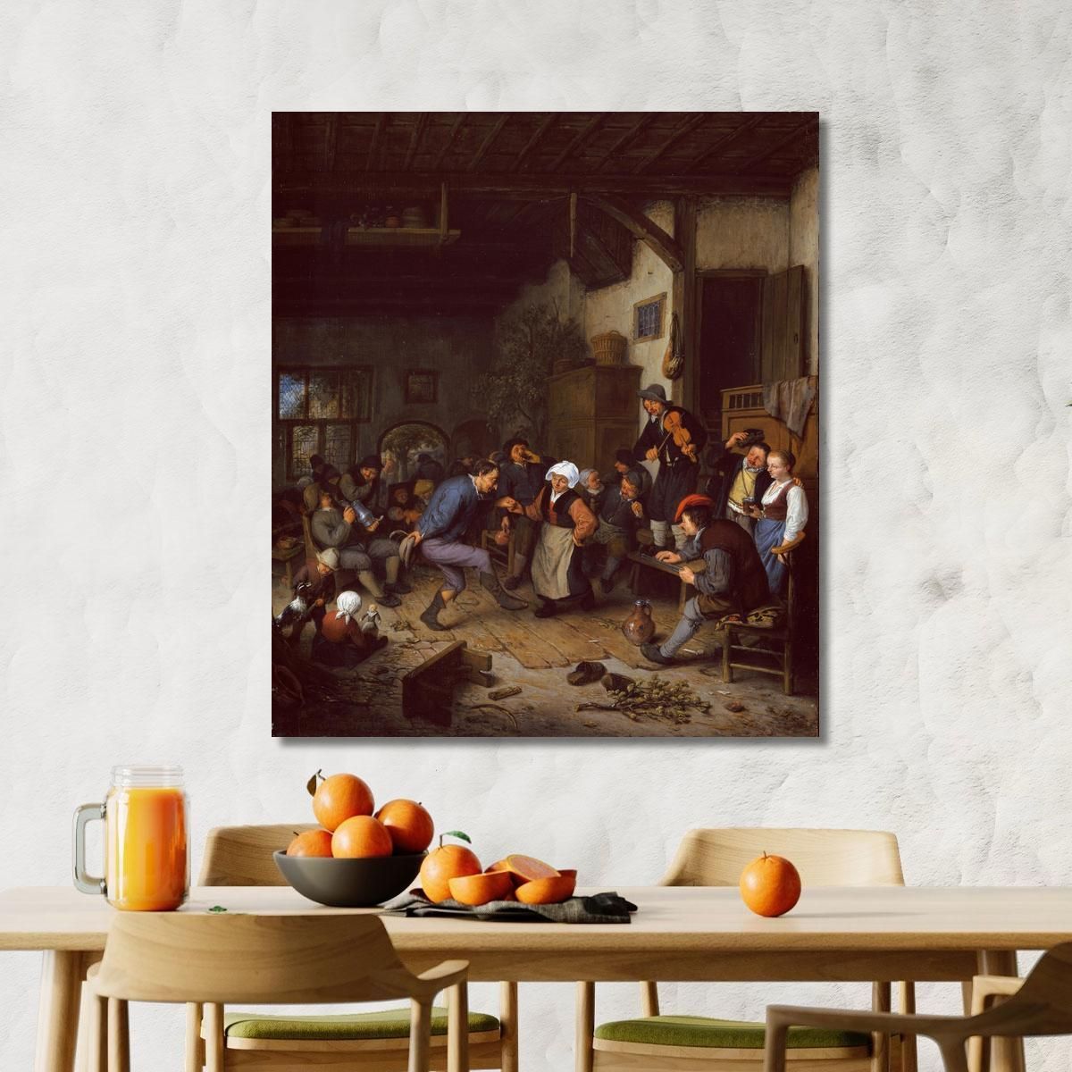 Festaioli In Una Locanda Adriaen van Ostade avo32 quadro stampa su tela