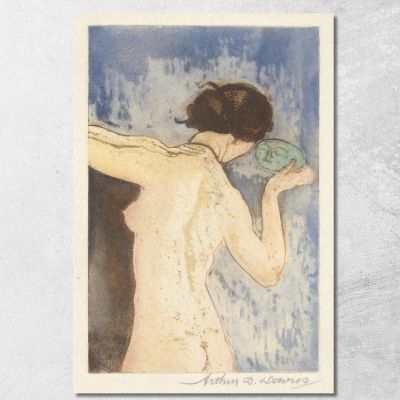 Specchio Antico Arthur Bowen Davies abd8 quadro stampa su tela