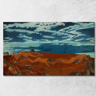 Orlo Della Gola Della Terra Arthur Bowen Davies abd21 quadro stampa su tela