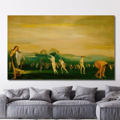 Champs Élysées​ Arthur Bowen Davies, abd23 tableau impression sur toile