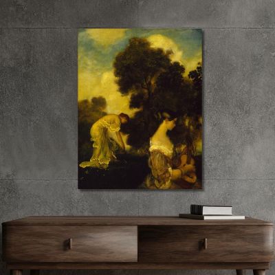 Chant Du Soir​ Arthur Bowen Davies, abd24 tableau impression sur toile