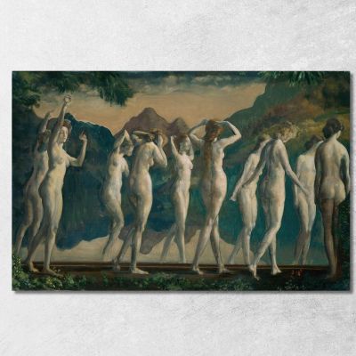 Maya Specchio Di Illusioni Arthur Bowen Davies abd37 quadro stampa su tela