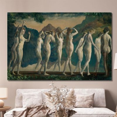 Maya Specchio Di Illusioni Arthur Bowen Davies abd37 quadro stampa su tela