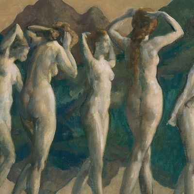 Maya Specchio Di Illusioni Arthur Bowen Davies abd37 quadro stampa su tela