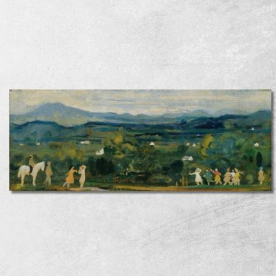 La Nascita Del Verde Arthur Bowen Davies abd53 quadro stampa su tela