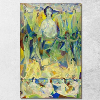 La Grande Madre Arthur Bowen Davies abd59 quadro stampa su tela