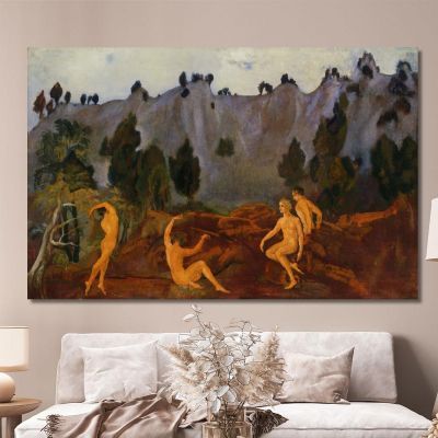 L'Hésitation D'Oreste​ Arthur Bowen Davies, abd60 tableau impression sur toile